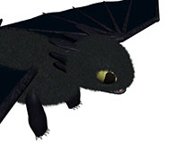 Toothless with fur 2